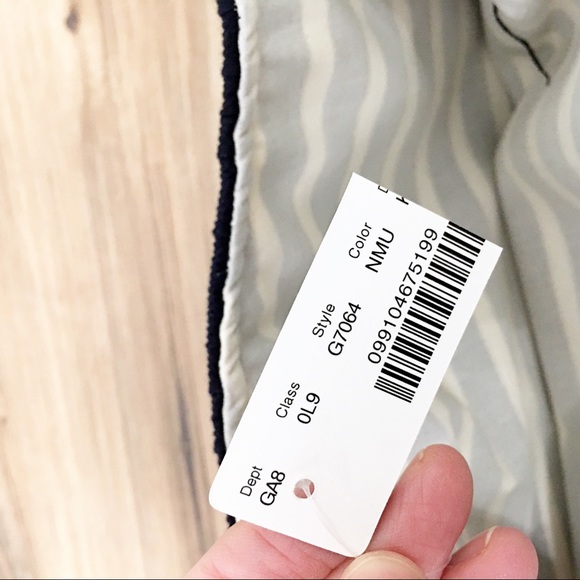 New J Crew One Shoulder Striped Ruffle Top - Picture 5 of 5